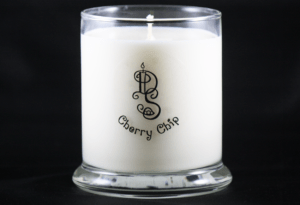 cherry chip scented soy wax candles