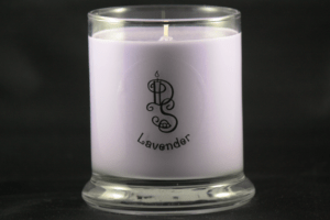 lavender scented soy wax candle